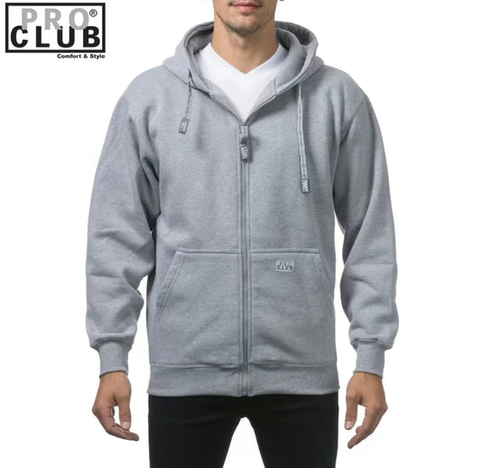 Proclub zipper L.grey hoodie