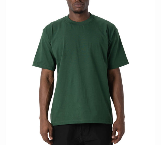 Forest green short sleeve heavy weight