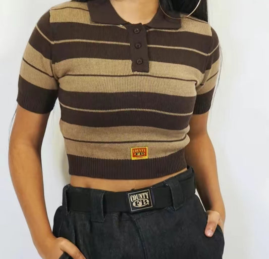 Fb county women Charlie Brown crop top