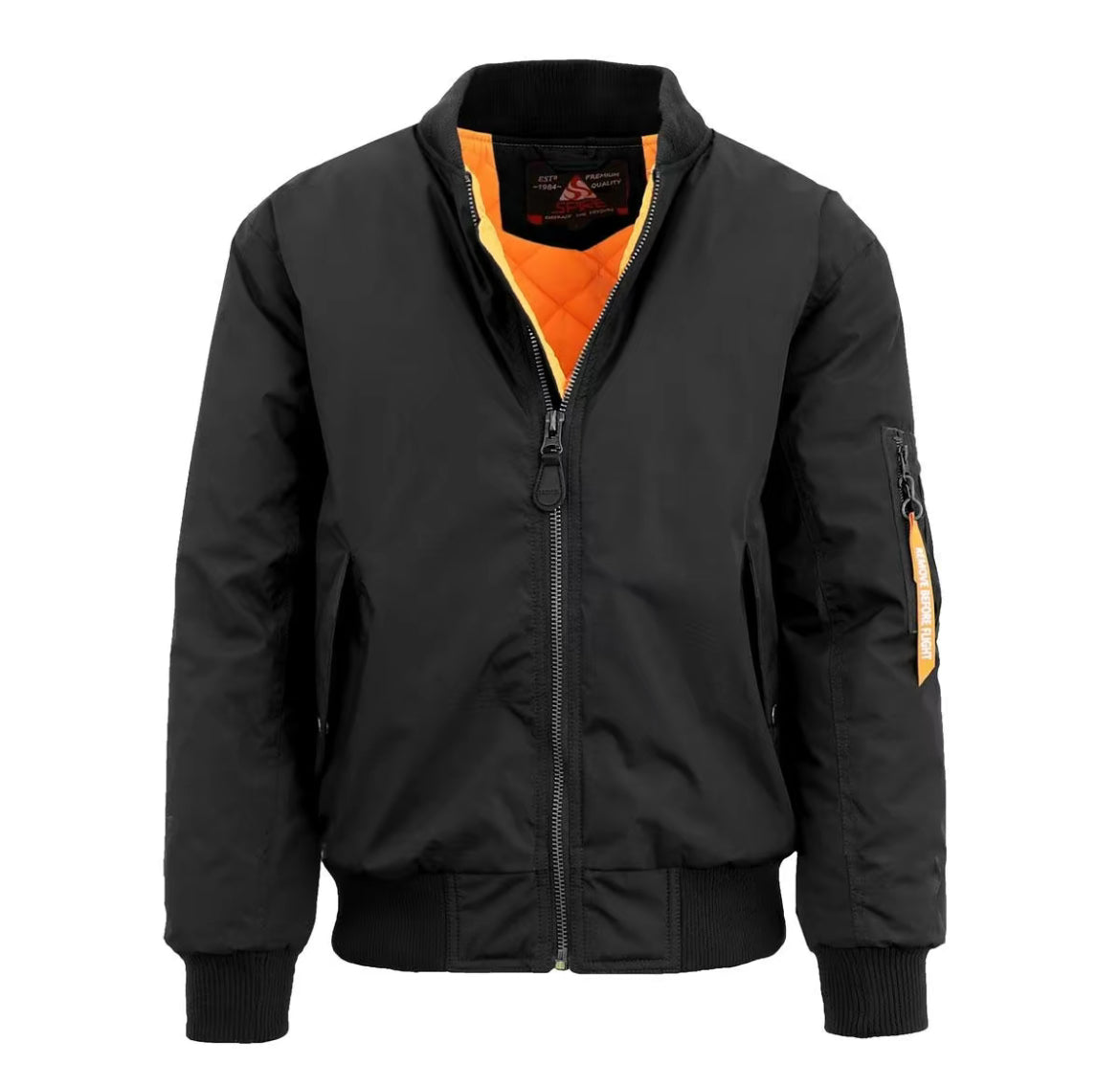 Men heavyweight bomber jacket